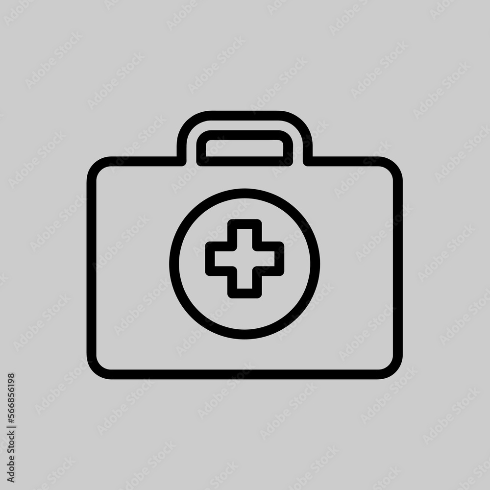 First aid kit vector icon. First Help, Doctor icon, Medicine concept trendy style illustration on white background First aid kit vector icon. First Help, Doctor icon, Medicine concept trendy style illustration on white background