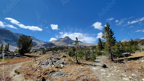 Hikers view from eastern sierra.