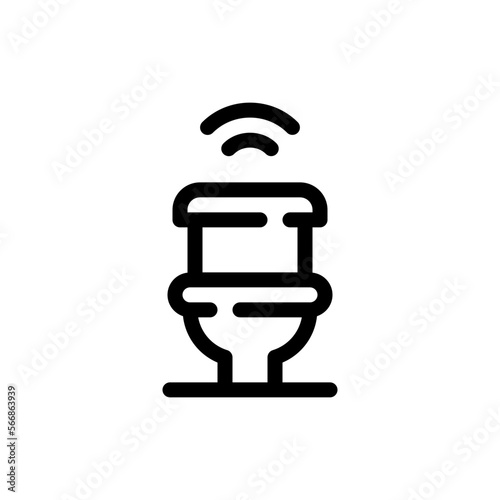 toilet line icon