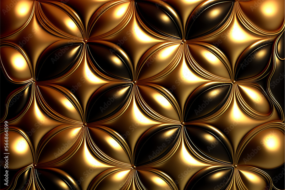 seamless pattern gold created with Generative AI technology seamless pattern gold created with Generative AI technology