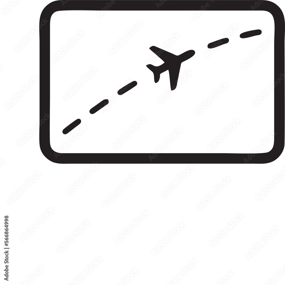 airplane icon symbol in a black image, flight illustration vector image airplane icon symbol in a black image, flight illustration vector image