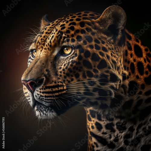 close up portrait of a Jaguar