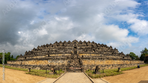 Bhuddist Borobodur Temple in Indonesia photo