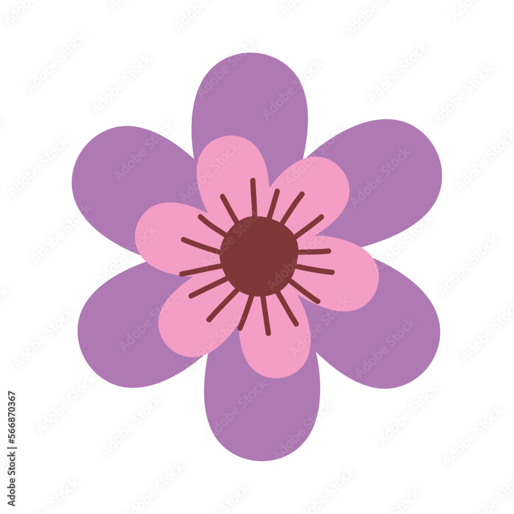 Fototapeta premium purple spring flower garden