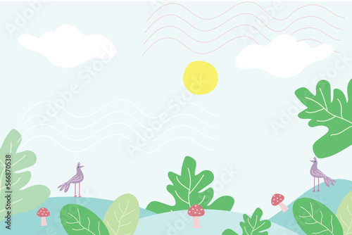 vector hand drawn doodle background