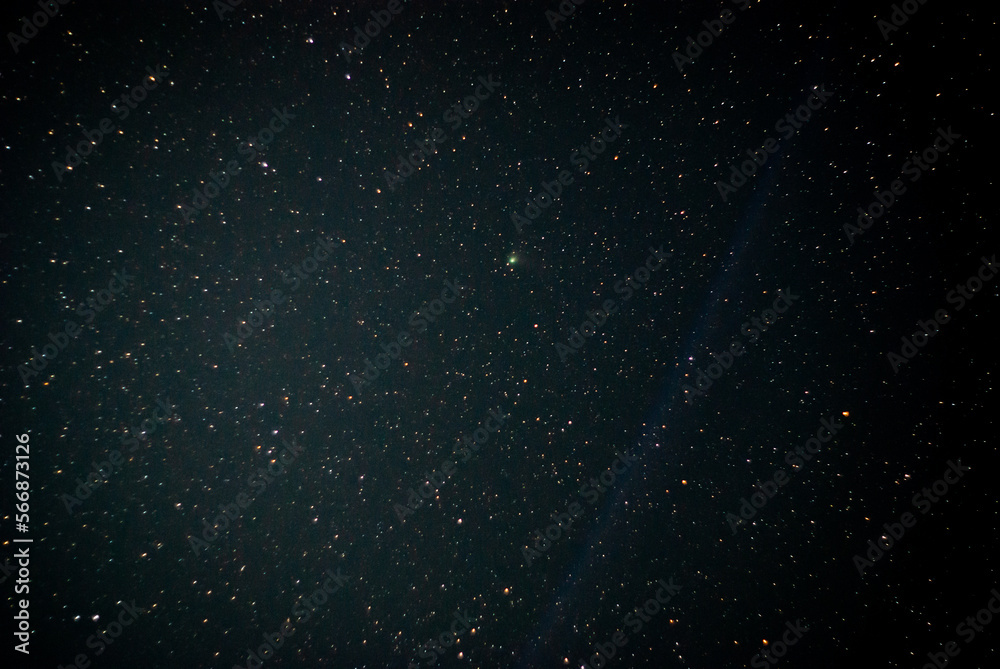 Fototapeta premium Cometa verde c2022e3. Febrero 1 2023.