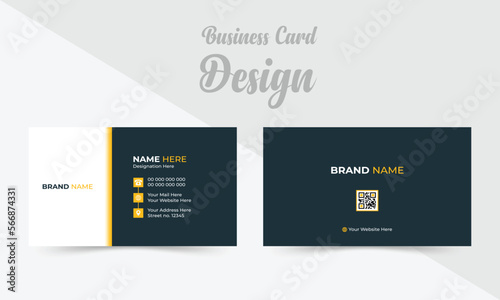 Minimalist business card design template