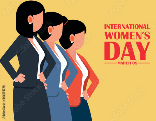 International women’s day, 8th march. Gender equality and of the female empowerment movement.