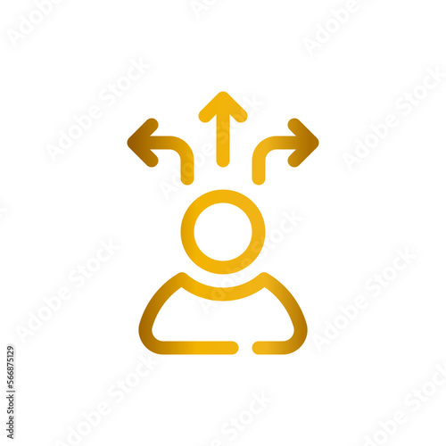 flexibility gradient icon