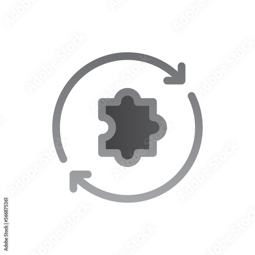 creativity two tone gradient icon