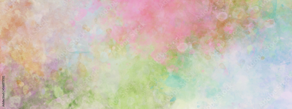 Abstract watercolor background handprint colorful gradient ink. Abstract gradient colorful watercolor background on white paper texture.