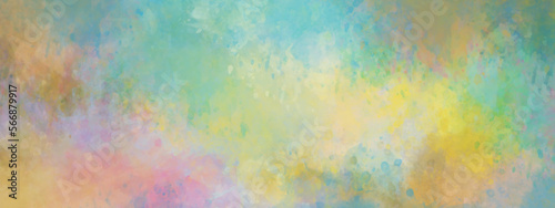 Abstract gradient colorful watercolor background on white paper texture. Aquarelle painted textured. Abstract banner and canvas design, texture of watercolor. © Ahmad Araf