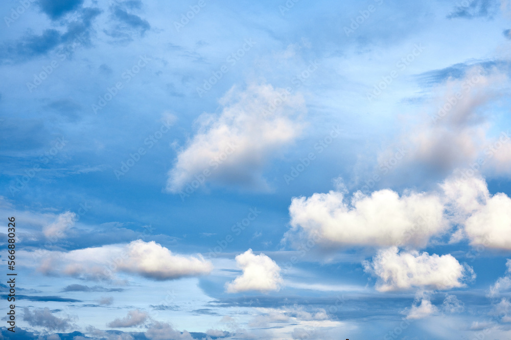 Beautiful clouds sunset light on blue sky with pink hues in asia on Bali island Beautiful clouds sunset light on blue sky with pink hues in asia on Bali island