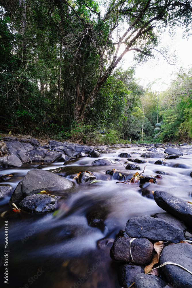 Waterfalls in Bu Gia Map National Park in Binh Phuoc Province, Vietnam, one of the favorite adventure jungle trekking destinations Waterfalls in Bu Gia Map National Park in Binh Phuoc Province, Vietnam, one of the favorite adventure jungle trekking destinations