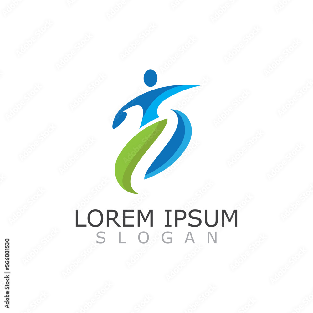 People active abstract logo business and healthy design vector template vector People active abstract logo business and healthy design vector template vector