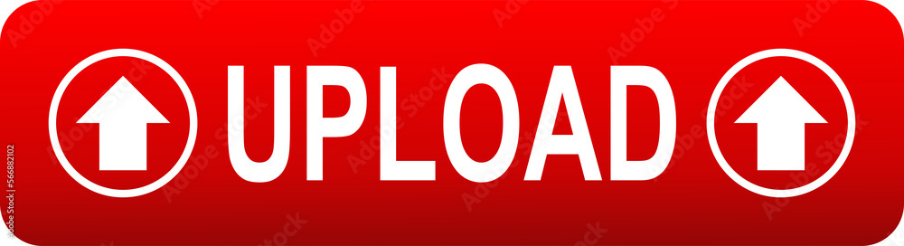Upload icon sign symbol red design transparent background Upload icon sign symbol red design transparent background