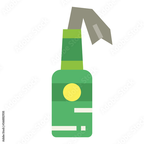 bomb flat icon style