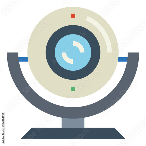 webcam flat icon style