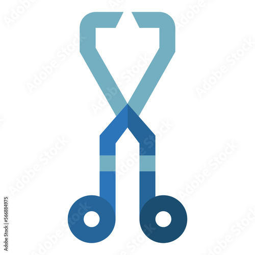 Clamp flat icon style