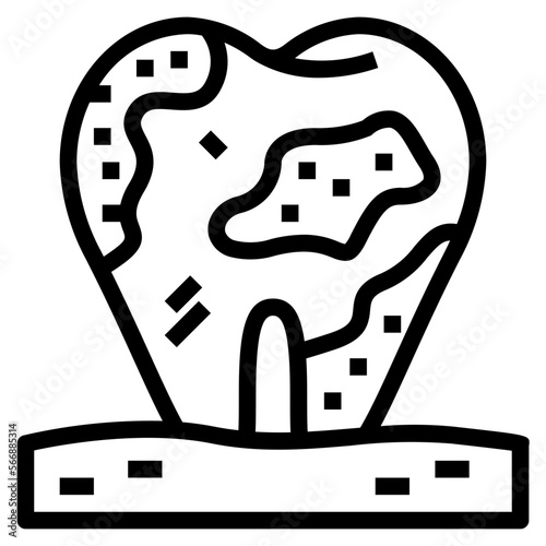 tartar line icon style