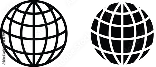 world set international earth globe icon vector illustration