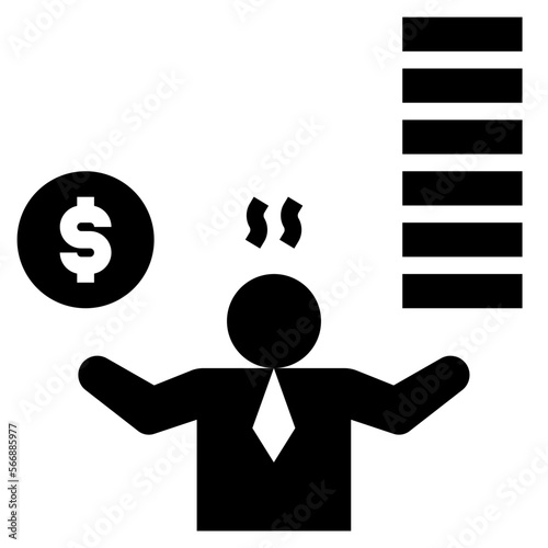 overwork glyph style icon