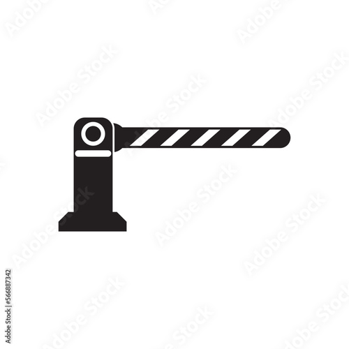 gate or toll road icon,illustration design template