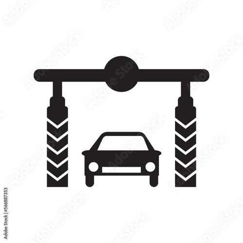 gate or toll road icon,illustration design template