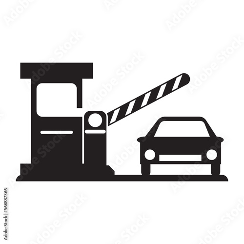 gate or toll road icon,illustration design template photo