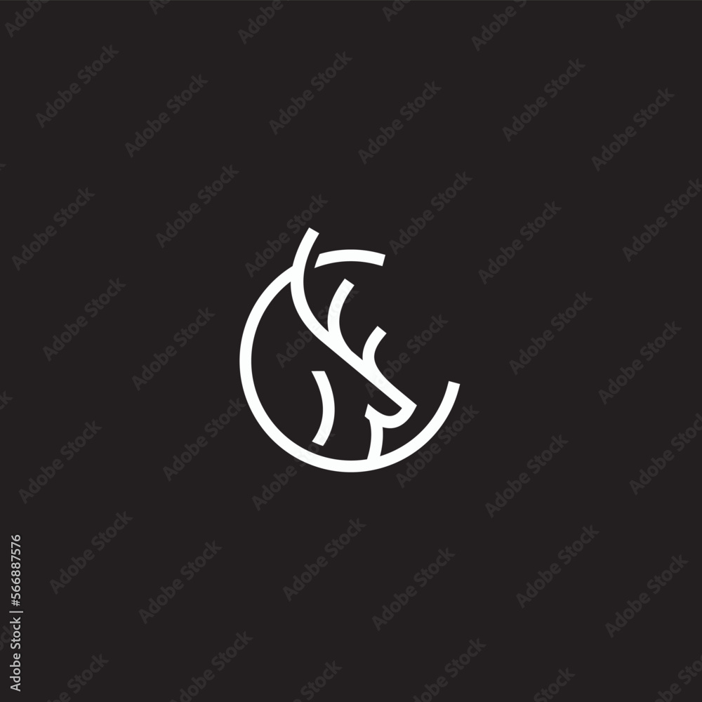 Deer Head Logo template line art design. The symbol itself would look great as a corporate and website symbol or icon. Deer Head Logo template line art design. The symbol itself would look great as a corporate and website symbol or icon.