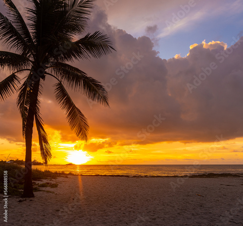 Sunrise on Sombrero Beach  Marathon   Florida  USA