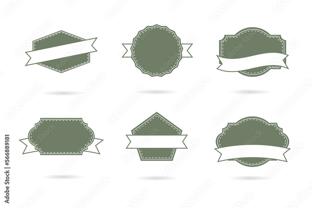 Set the green logo and badges. A versatile logo for your business. Vector illustration on a white background Set the green logo and badges. A versatile logo for your business. Vector illustration on a white background