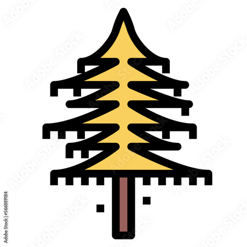 larch filled outline icon style