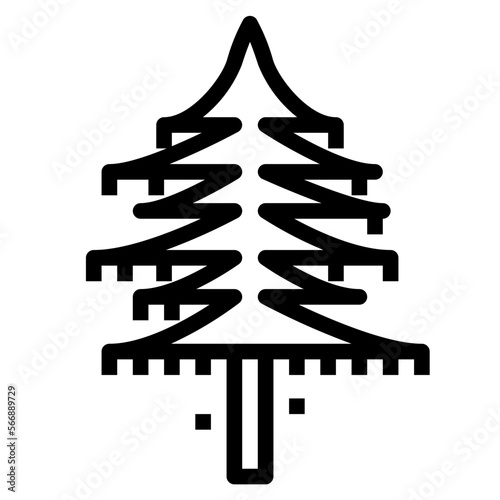 larch line icon style