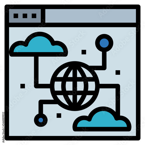 browsing filled outline icon style