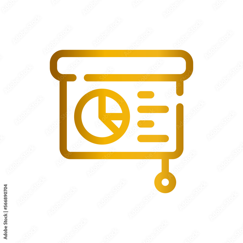 presentation gradient icon presentation gradient icon