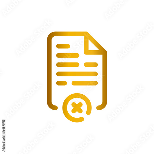 rejected gradient icon