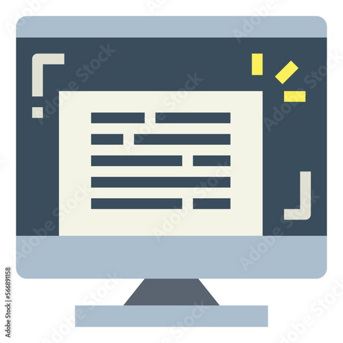 content flat icon style