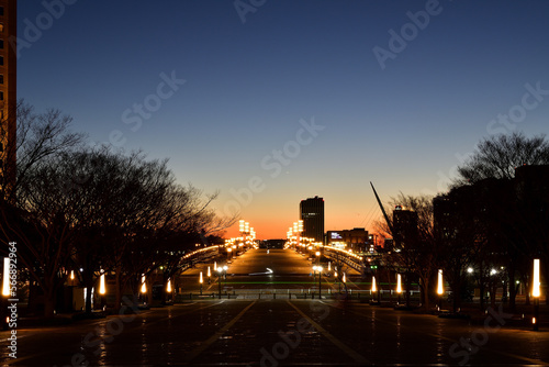 夜の夢の大橋　シンボルプロムナード夜景 © tkpho