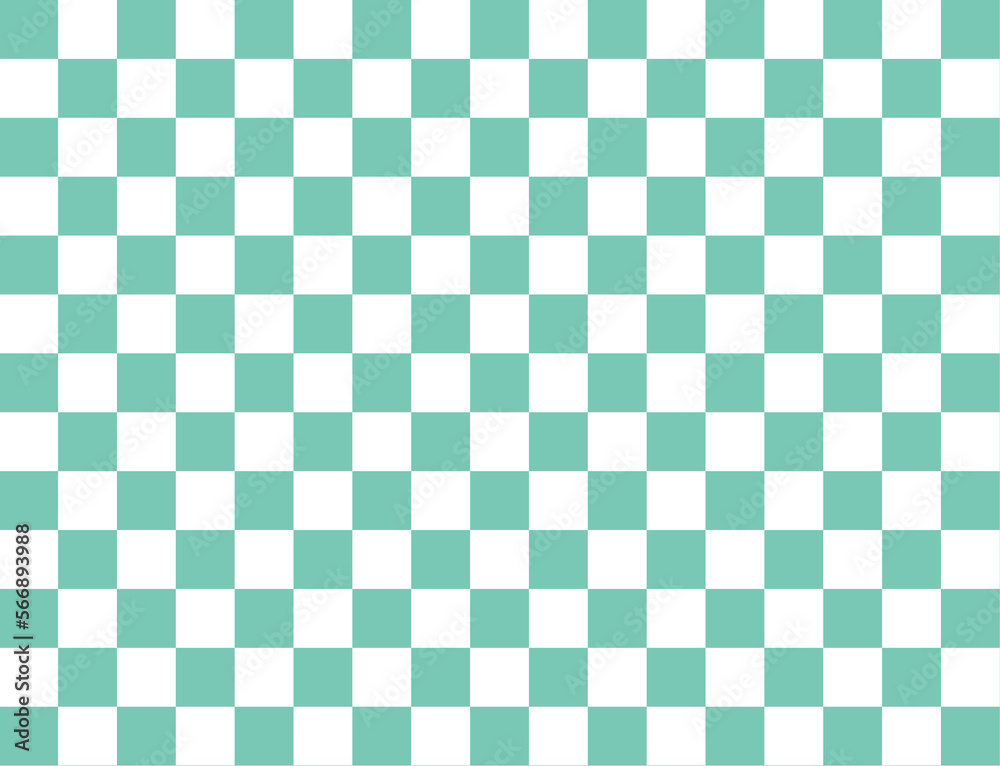 Green chessboard background.Chess Pieces pattern. Flat style chess . Green chessboard background.Chess Pieces pattern. Flat style chess .