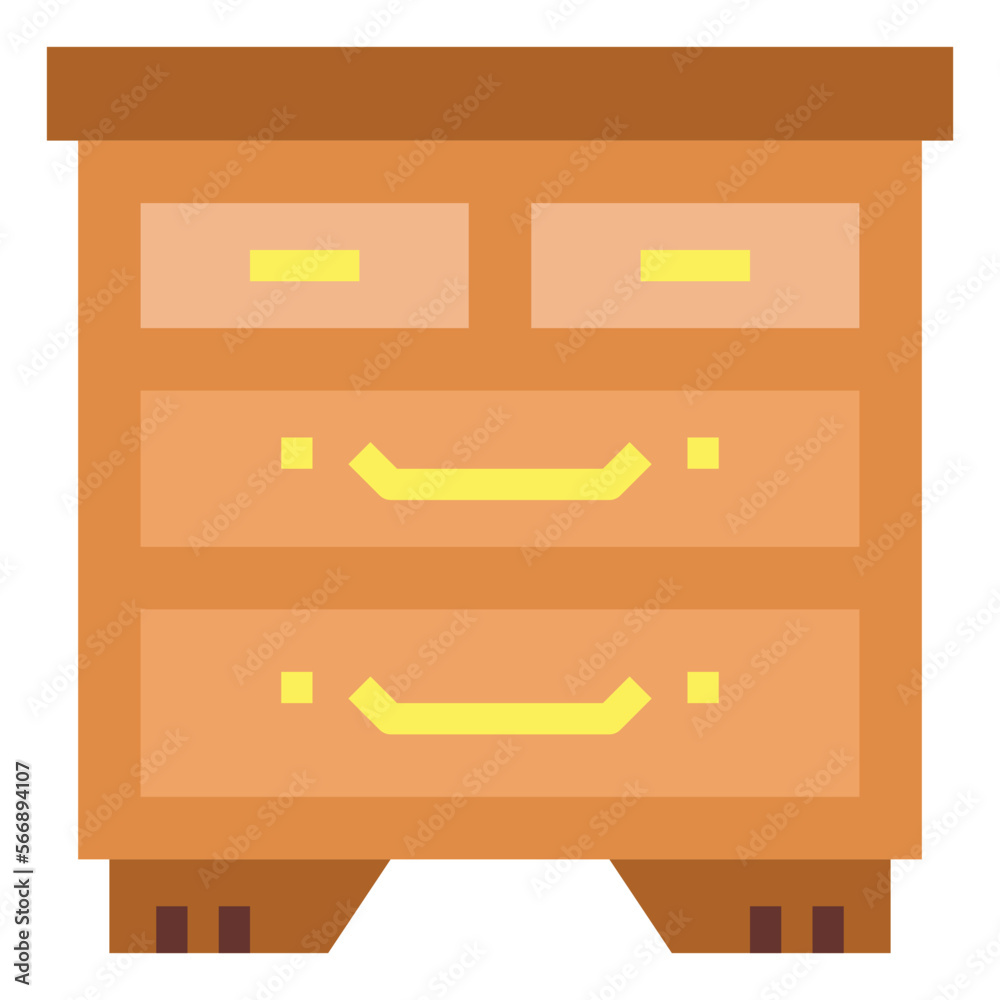 Cabinet flat icon style
