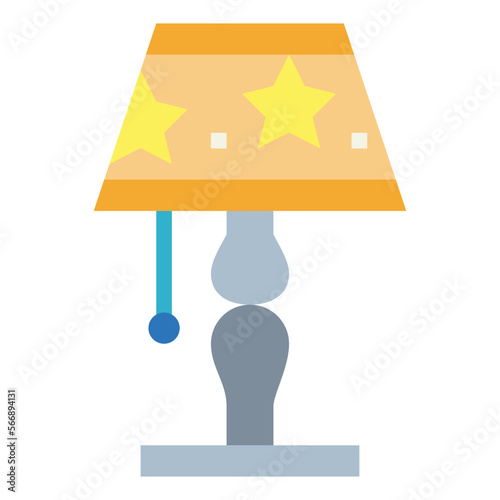 lamp flat icon style
