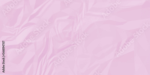Pink paper crumpled texture. white fabric textured crumpled white paper background. panorama pink paper texture background, crumpled pattern texture backgrund.	