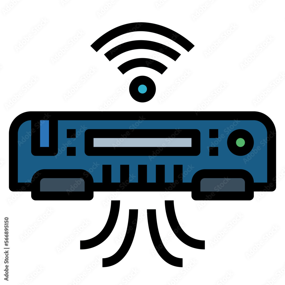 Vacuum cleaner filled outline icon style Vacuum cleaner filled outline icon style
