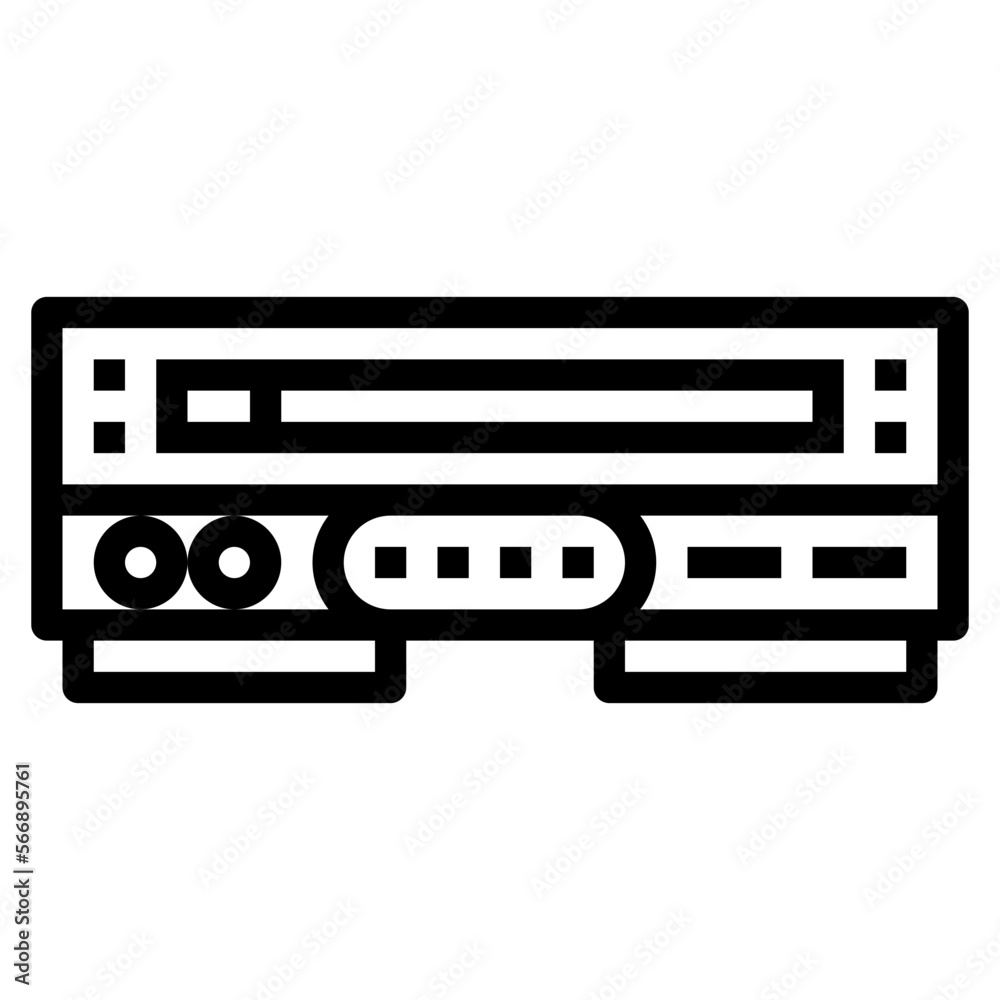video player line icon style
