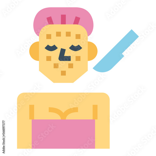 surgery flat icon style