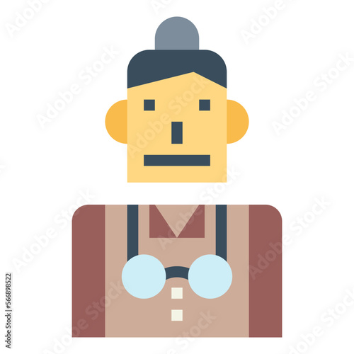 Принти на полотні headmistress flat icon style