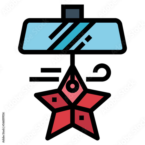 air freshener filled outline icon style