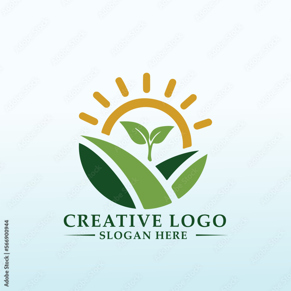 Design a logo for a small farm turning food scraps into veggies