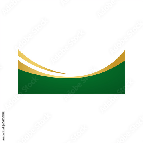 Green Curve Footer